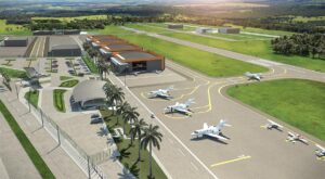 Pátio e hangares - Antares Polo Aeronáutico